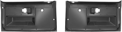 Inner Door Panels Compatible with 1981-1987 Chevy Chevrolet Pickup Truck Power Lock Door Inside Door Trim Panel PP Plastic Black Pair LYAP-X1126