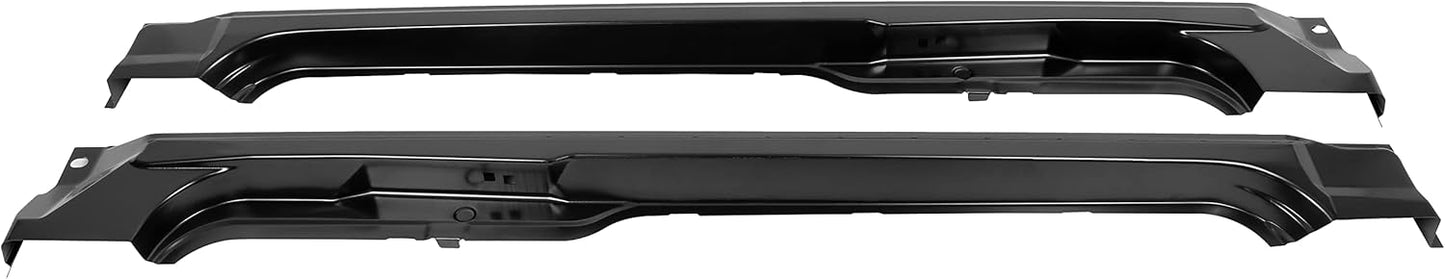 Rocker Panel Guard Compatible with 2009-2014 Ford F150 Extended Cab Truck Rust Repair Pair Black LYAM-109