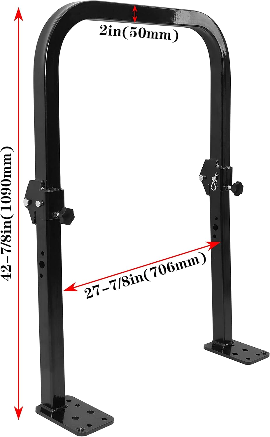 Tractor Folding ROPs Roll Bar Compatible with John Deere 2210 2305 Tractors Zero Turn Mower 27inches ROPS Bars LYJD-026