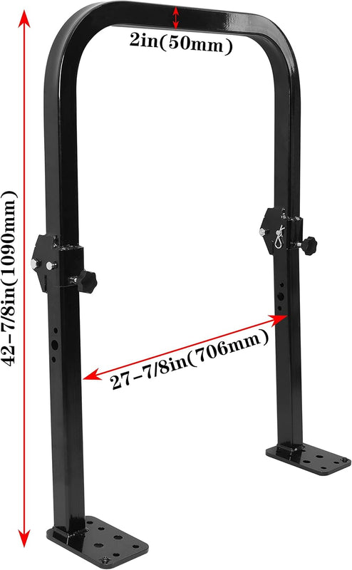 Tractor Folding ROPs Roll Bar Compatible with John Deere 2210 2305 Tractors Zero Turn Mower 27inches ROPS Bars LYJD-026