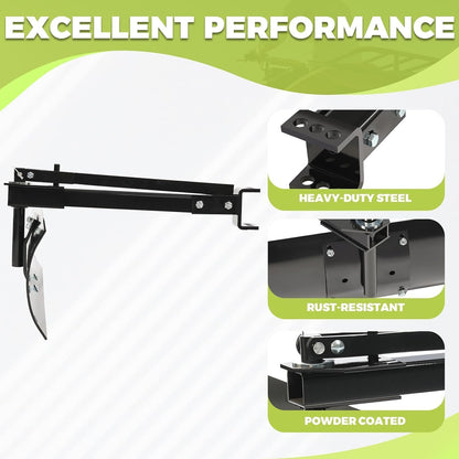 39.75inches 3 Point Sleeve Hitch Rear Blade Compatible with ATV UTV Garden Tractors Lawn Mower Tractor Attachments Behind Rear Sleeve Hitch Tow Blade LYOM-248