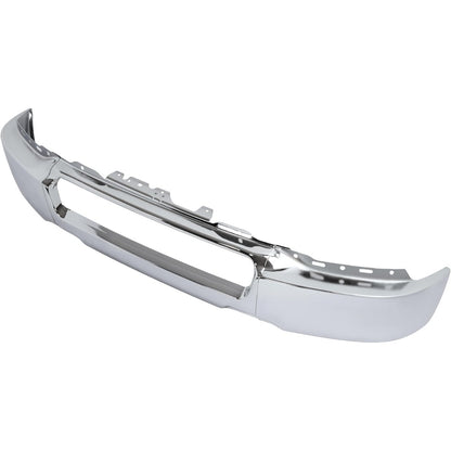 ALMULOO Front Bumper Face Bar Compatible with 2004 2005 Ford F-150 W/O Fog Light Holes Replace For 4L3Z17757AA FO1002388 Modular Design-3Pcs Steel Chrome Silvery
