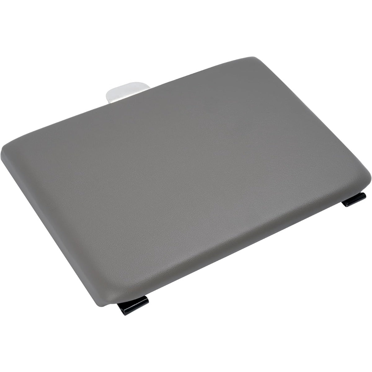 Center Console Lid Compatible with 1999-2010 Ford F-250 F-350 Super Duty Plastic & Aluminium Powder Coated Dark Gray