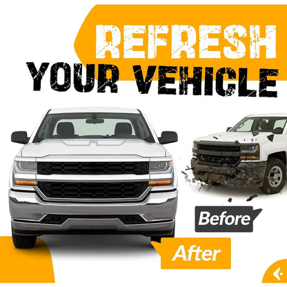 KUAFU Front Bumper Face Bar Compatible with 2016-2018 Chevy Silverado