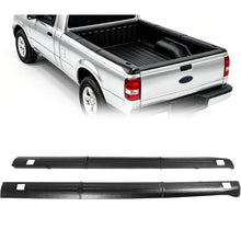 ALMULOO 6Ft Truck Bed Side Rail Cover Compatible with 1993-2011 Ford Ranger Styleside 1994-2009 Mazda B-Series Plastic Black Textured Rail Caps Protector Molding