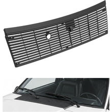 HECASA Front Windshield Wiper Cowl Panel Cover Compatible with 1983-1993 Ford Mustang Cobra Window Wiper Panel Cover Vent Grille Replacement for FO1271100 E3ZZ6102228A Black Plastic
