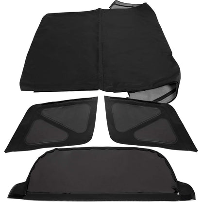 ECOTRIC Windows Soft Top Compatible with 95-98 Suzuki Sidekick Geo Tracker | Tinted; Compatible with 1995-1998 Suzuki Sidekick/Geo Tracker, Soft Top Upper Skins Trail Top Cover Black Waterproof