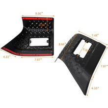 KUAFU Fender Bug Chip Guards Front Body Armor Compatible with 1997-2006 Jeep Wrangler TJ Replacement for 11650.20 Black Textured