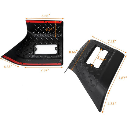 KUAFU Fender Bug Chip Guards Front Body Armor Compatible with 1997-2006 Jeep Wrangler TJ Replacement for 11650.20 Black Textured