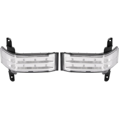 HECASA LED Side Mirror View Marker Lights Compatible with 2016-2020 Chevrolet Silverado 1500 2500 HD 3500 HD Compatible with 2016-2020 GMC Sierra 1500 2500HD 3500HD Turn Signal Marker Lamp