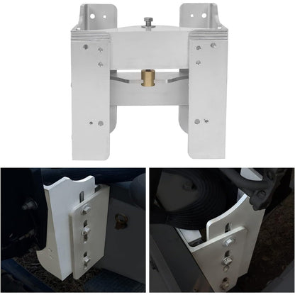 Jack Plate Adjustable 8 Inches Outboard Boat Jack Plate Aluminum Manual Power-Lift LYOM-057