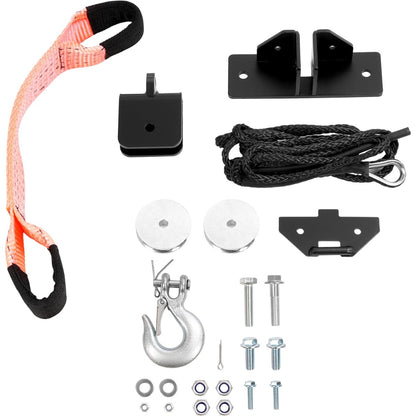 WUTIST Snow Plow Pulley for ATV/UTV Winches with 3" X 6" Wide-Spool Bolt