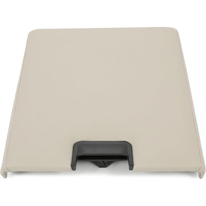 KUAFU Center Console Lid Compatible with 2007-2014 Chevy Chevrolet Silverado Avalanche Suburban Tahoe GMC Sierra Yukon Replace for 20864151 924-810 Seat Armrest Cover with Latch Plastic Leather Gray