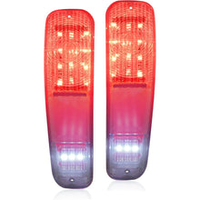 HECASA LED Tail Lights Brake Lamps Compatible with 1973-1977 Ford Pickup F100 F150 F250 F350 Driver & Passenger Side - Clear Lens