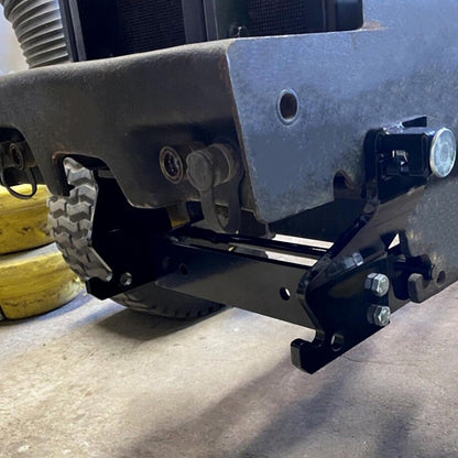 Front Frame Extension Compatible with John Deere 430 Diesel Garden Tractor Attachment Mounting Adapter Bracket Steel Black BM16360 Snowblower Snow Blade Heavy Duty Bucket Bracket