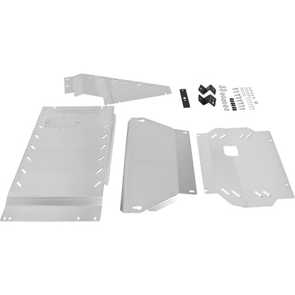 Front Skid Plate Compatible with 2009-2014 Ford F-150 4WD Including Ecoboost and Raptor Models, Aluminium Under Cover, Silvery Finish