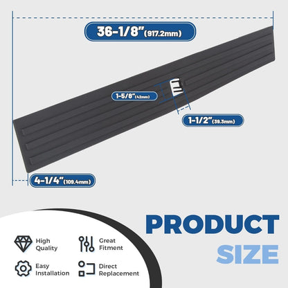 Center Tailgate Molding Trim Compatible with 2015-2020 Ford F150 F-150 Replacement for FL3Z9940602B FO1904135 Flexible Flex Step Cap Top Trim Protector Cover w/Release Button
