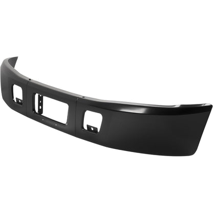 ALMULOO Front Bumper 3Pcs Compatible with 2005-2020 Hino 238 Hino 258 Hino 268 Hino 338 Replace for 52101E0B01 Steel Powder Coated Black