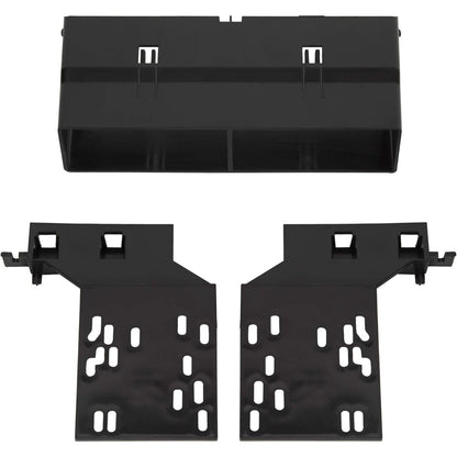 Double Din Install Bezel Kit Compatible with 1994-2002 Ford Mustang Plastic Black Interior Car Radio Stereo 2 Din Dash Kit Fit Base Model Only (No Lower Buttons)