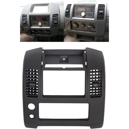 Center Dash Console Panel Trim Compatible with 2005-2020 Nissan Frontier Replacement for Part Number 68259-ZP16C, Matte Black