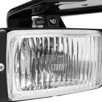 Load image into Gallery viewer, HECASA Fog Light W/Bulbs Compatible with 1988-2000 Chevy C/K1500 2500 3500 Replacement for 16524928 GM2593106 16524927 GM2592106 Lamp (Clear Lens)
