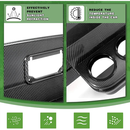 Golf Cart Dash Assembly Compatible with 1994-2013 EZGO TXT Golf Cart Dashboard Dash Kit Carbon Fiber Printing (w/Hardware and Keys)