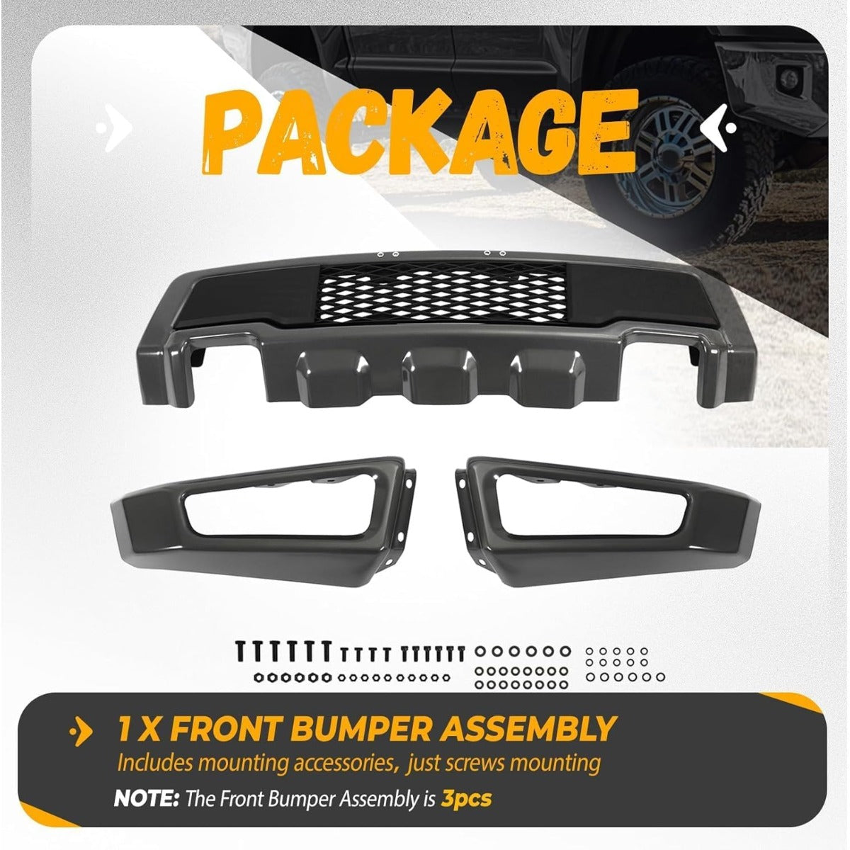 KUAFU Bumper Assembly Compatible with 2015-2017 F150