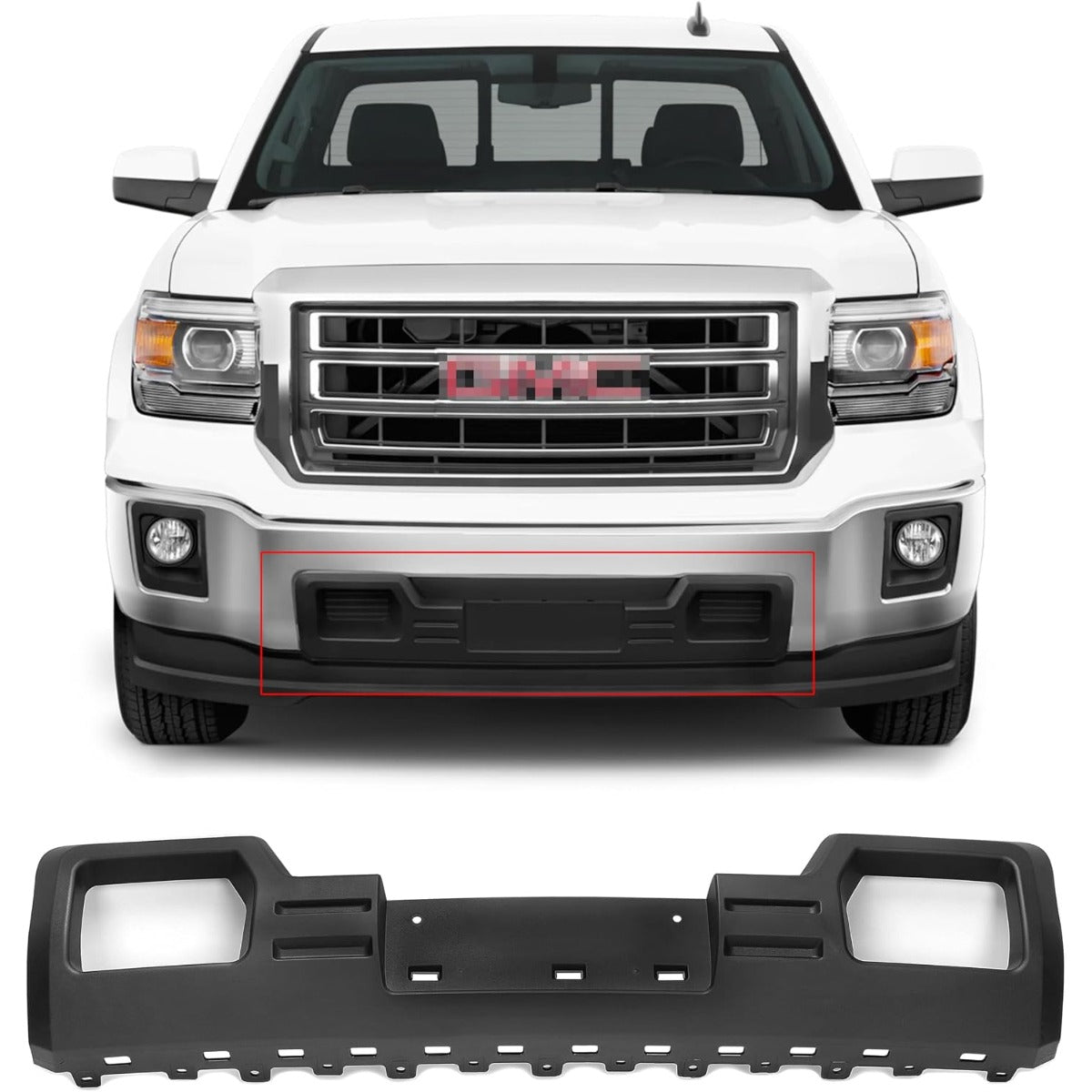 KUAFU Bumper Skid Plate Compatible with 2014-2015 Sierra