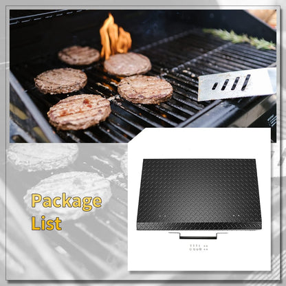 HECASA Black Outdoor 36" Griddle Grill Hard Cover Lid with Handle Waterproof Aluminum Compatible with Blackstone & More