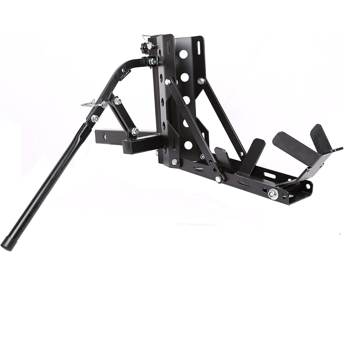 800LBS Motorcycle Trailer Hitch Scooter Hauler Mount Rack 2 Inches Motorcycle Tow Carrier Receiver Heavy Duty Steel LYA-043