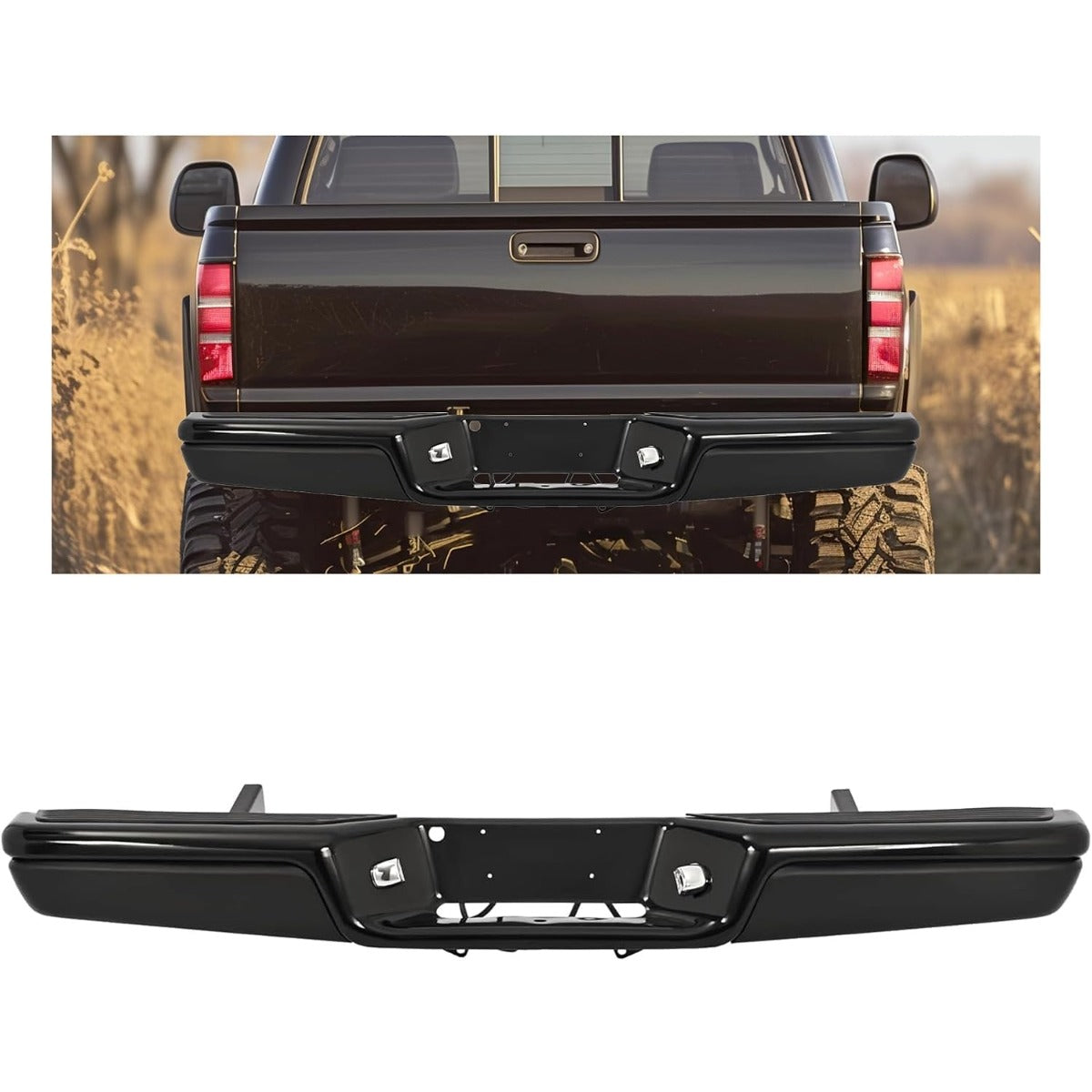 KUAFU Bumper Compatible with 1997-2004 Dakota Model Step Bumper
