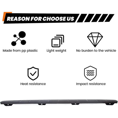 Tailgate Spoiler Cap Cover Compatible with 1999-2007 Chevy Silverado GMC Sierra Replacement for 15932249 GM1909101 Molding Top Protector Textured Black
