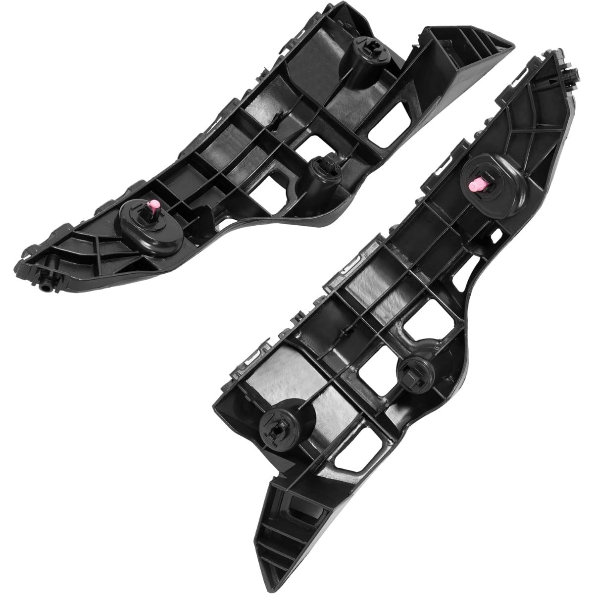 ALMULOO 2PCS Front Bumper Bracket Compatible with 2014-2019 Toyota Highlander Replacement for 525350E050 525360E030 TO1043133 TO1042133 POM Plastic Left & Right