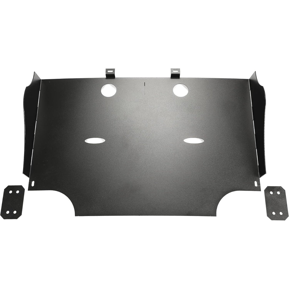 Skid Plate Compatible with 2015-2024 Ford F-150 2.7L 3.5L Ecoboost Catalytic Converter Protection Shield Black Steel Powder Coated