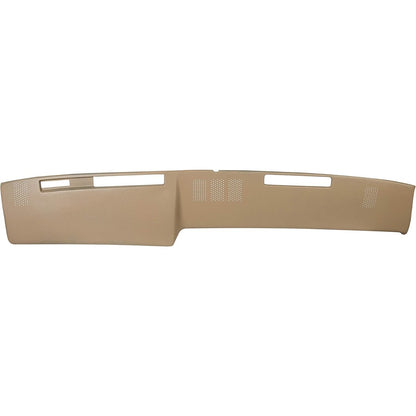 ECOTRIC Dash Board Cover & AC Vent Plate Compatible with 1981-1991 Chevy Chevrolet Blazer Suburban GMC Jimmy Light Brown Two Packages