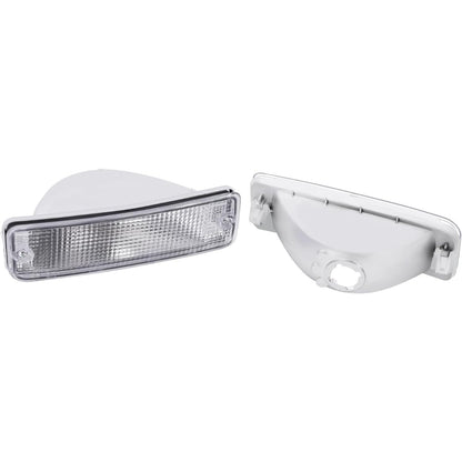 KUAFU Pair Turn Signal Light Compatible with 1989-1995 Toyota Pick-Up Truck 1990-1991 Toyota 4Runner SR5 (2 Wheel Drive Models) Driver and Passenger Side Clear Lens Replace 81510-89133 81520-89133