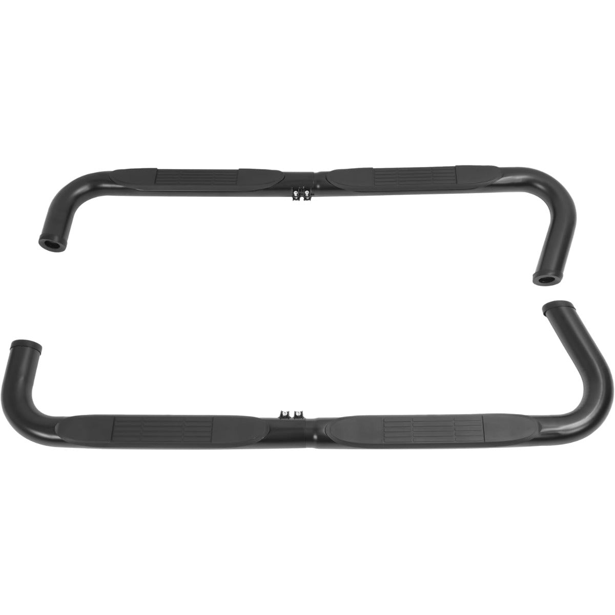 Running Board Side Step Compatible with 1984-2000 Jeep Cherokee 4 Door Step Nerf Bar Steel+Plastic Powder Coated Black