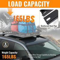 Load image into Gallery viewer, Roof Rack Cross Bars &amp; Side Rail Compatible with 2009-2017 Chevy Chevrolet Traverse LS/LT/LTZ Replacement for 19244268 Cargo Racks Rooftop Luggage Carrier 165 Lbs LYA-093-SD
