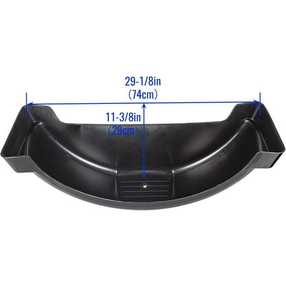2 Pcs Trailer Fenders W/Steps Compatible with 13 Inches Diameter Wheels Tires Single-Axle Trailers Plastic Fenders Black LYAP-287S-2
