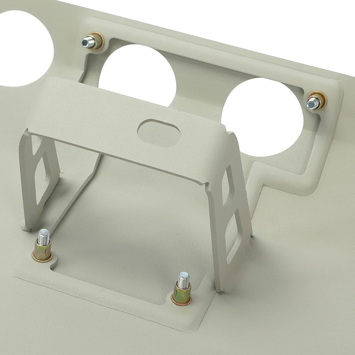 Front Lower Skid Plate Compatible with Mercedes-Benz G63 G65 G-Class Bumper Engine Guard Valance Air Dam Deflector Panel Aluminum Powder Coated Silvery