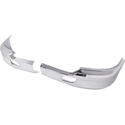 ALMULOO Front Bumper Corner Compatible with 2013-2021 Kenworth T680 with Bracket Replace for KEN08-0001CH-L KEN08-0001CH-R Steel Chrome- Left & Right Side