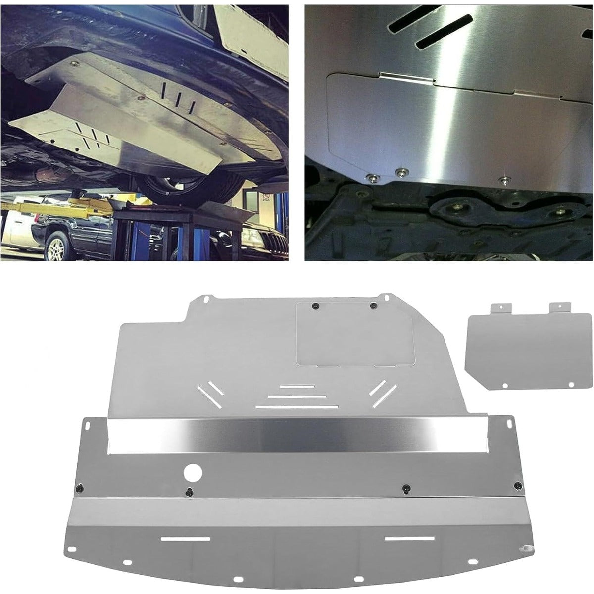 Engine Splash Shield Aluminum Compatible with 2003-2009 Nissan 350Z 2003-2008 Infiniti G35 RWD Sedan G35 Sedan 2WD G35 Sedan 2WD G35 Coupe Skid Plate Under Tray Engine Cover Easy Oil Change
