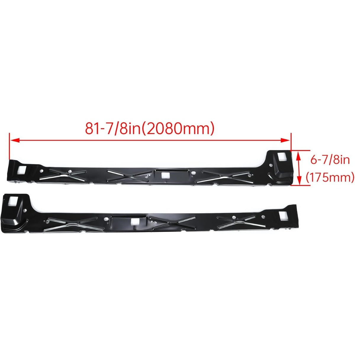 Inner Rocker Panels Pair Compatible with 1999-2018 Chevy Silverado/GMC Sierra 1500 2500 3500 Extended Cab Electrophoresis Steel Replacement for 22770480 GM1601111 22770479 GM1600111