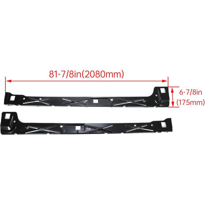 Inner Rocker Panels Pair Compatible with 1999-2018 Chevy Silverado/GMC Sierra 1500 2500 3500 Extended Cab Electrophoresis Steel Replacement for 22770480 GM1601111 22770479 GM1600111