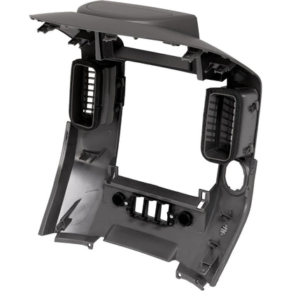 Instrument Panel Lid Finisher Bezel Compatible with 2004 Nissan Pathfinder Armada 2005-2007 Nissan Armada 2004-2007 Nissan Titan Dash Audio A/C (WITHOUT Center Speaker, Silvery Grey)