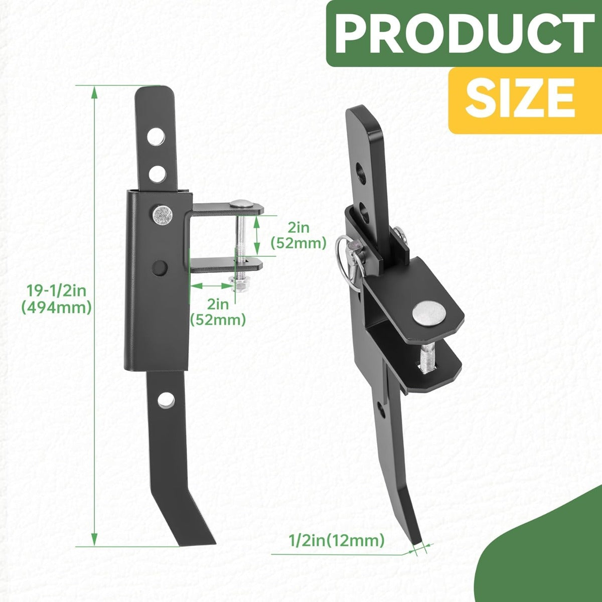 ATV/UTV Chisel Plow Scarifier Implement w/ 6 Independently Adjustable Chisels Fit for ATV UTV Most Lawn/Garden Tractors Universal Cultivator Attachments Steel Power Coated