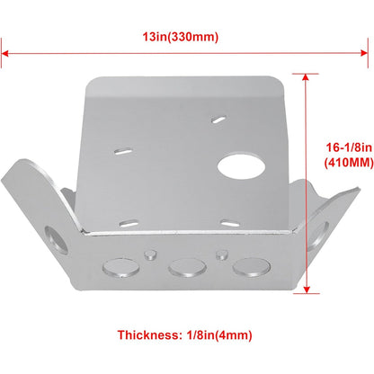 Aluminum Skid Plate Compatible With 1992-2021 HONDA XR650L models; 1989-2000 HONDA XR600R models