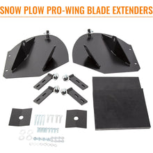 ECOTRIC Snow Plow Pro-Wing Blade Extenders Compatible with Western Boss