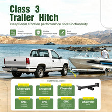 ALMULOO Class-3 Front 2-Inch Receiver Trailer Hitch Steel Powder Coated
