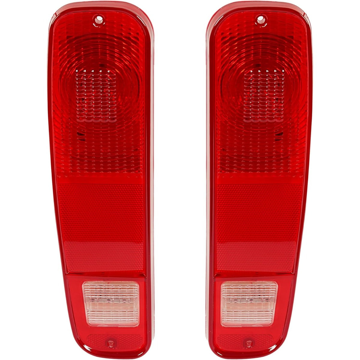 HECASA LED Tail Lights Brake Lamps Compatible with 1973-1977 Ford Pickup F100 F150 F250 F350 Driver & Passenger Side - Red Lens